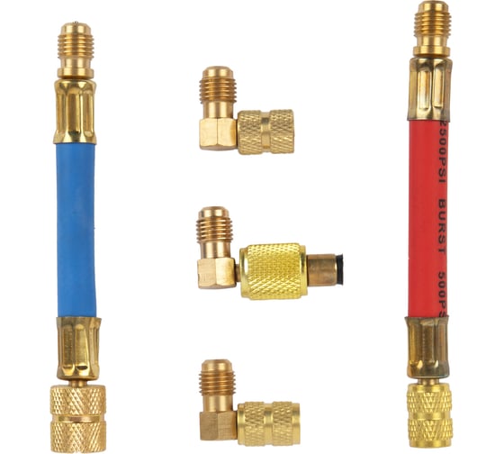 Адаптеры для заправки автомобильных кондиционеров набор WIEDERKRAFT WDK-214048