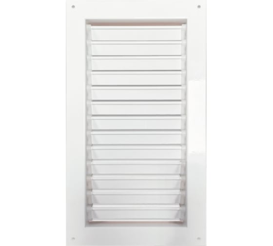 Решетка врезная Вентмаркет 450х800 мм, вентиляционная, жалюзийная, цвет белый VRGW0458001 1