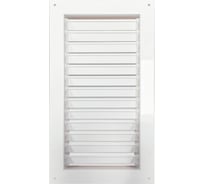 Решетка жалюзийная регулируемая 400х1000 мм, однорядная, комбинированная, белая ООО Вентмаркет VRGW04010001