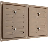 Решетка вентиляционная регулируемая DOMART 300х150 коричневый металлик 4660046023560