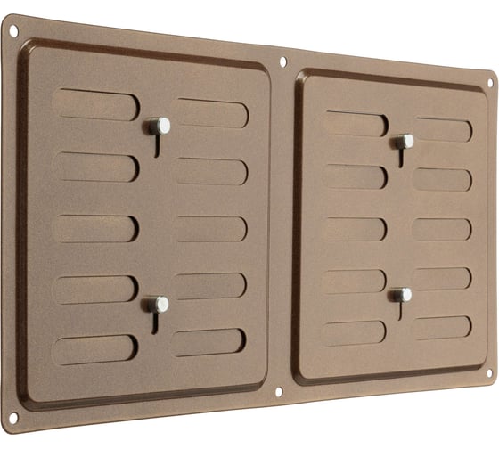 Решетка вентиляционная регулируемая DOMART 300х150 коричневый металлик 4660046023560