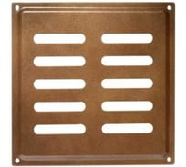 Решетка вентиляционная DOMART 150x150, с сеткой мод.2 коричневый металлик 4660046005597