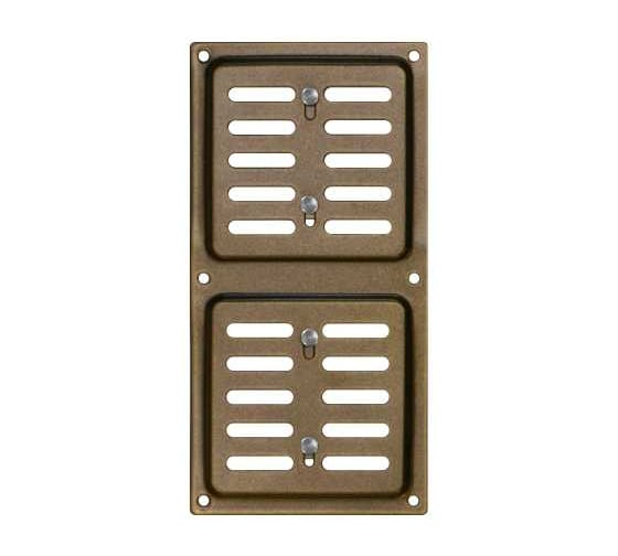 Решетка вентиляционная регулируемая DOMART 200х150, коричневый металлик 4660046022556