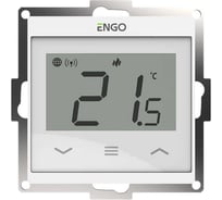 Терморегулятор ENGO controls, проводной, встраиваемый, программируемый, с возможностью подключения к WI-FI, белый E55-W