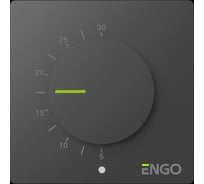 Терморегулятор ENGO controls,, непрограммируемый, 230 В, черный ESIMPLE230B