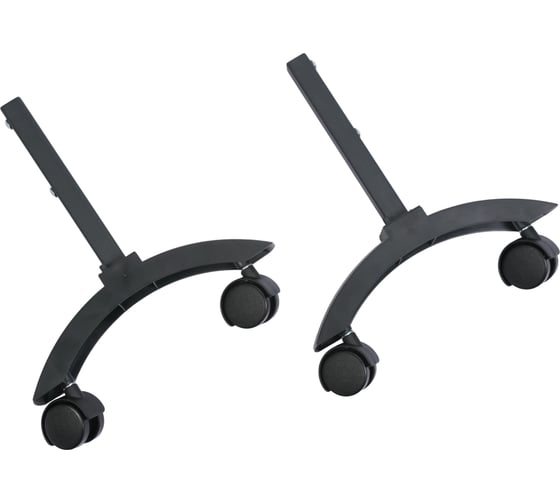 Комплект ножек ТЕПЛОФОН Granit, Glassar черный с колесами КН G черн колеса 00-01020210