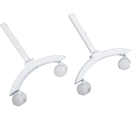 Комплект ножек ТЕПЛОФОН Granit, Glassar белый с колесами КН G бел колеса 00-01020209