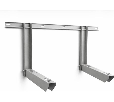 Кронштейн держатель АВТОЭЛЕКТРИКА для крепления внешнего блока кондиционера, наружный, цвет серый, металлический, размер 800*334*420, нагрузка 140 кг, 00-0000760