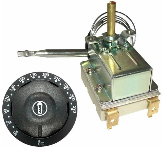 Двухполюсный капиллярный термостат KRAFTAIR WKG-270S4 32А/250В АС с рукояткой