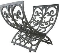 Дровница ЧУДЕСНЫЙ САД WR-790 Барокко чугунная черная 4606400630487