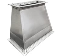 Переход ООО Вентмаркет 100х100/100х150 мм, прямоугольный, оцинкованная сталь Red1010/1015