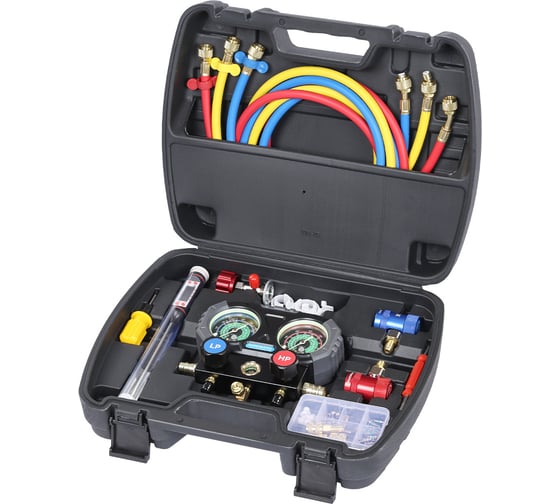 Коллектор манометрический NORDBERG со шлангами и муфтами в кейсе NFG33K