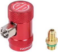 Муфта быстросъемная NORDBERG R1234yf высокое давление, красная NFA6H