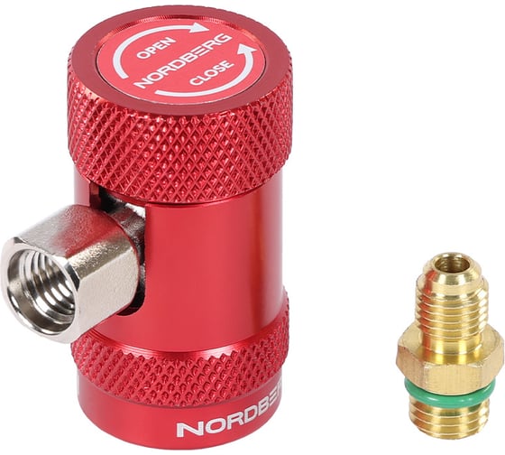 Муфта быстросъемная NORDBERG R1234yf высокое давление, красная NFA6H