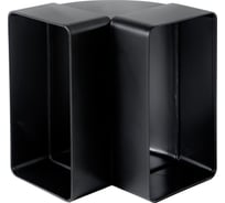 Колено соединительное вертикальное ООО "ВА ВЕНТ" 90 55х110, черное КО.55.В.Ч