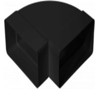 Колено соединительное горизонтальное 90 ООО "ВА ВЕНТ" 55х110 черное КО.55.Г.Ч