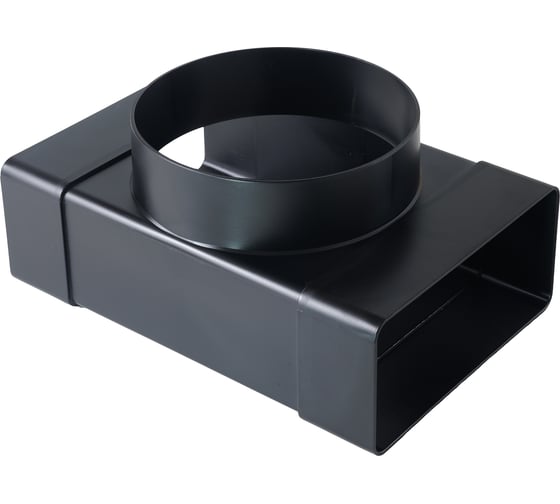 Тройник ООО "ВА ВЕНТ" 55х110/100мм, ФЛ черный ТР.55.100.ФЛ.Ч