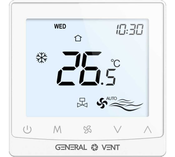 Термостат электронный General Vent GT115W-4DT(W)
