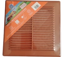 Решетка вентиляционная Люкс (300х300 мм; сетка; бежевая) Космовент Л300БЖ