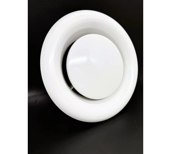 Вытяжной диффузор-анемостат, 125mm, DVS125 из оцинкованной стали DEC DVS125 REGA white 1