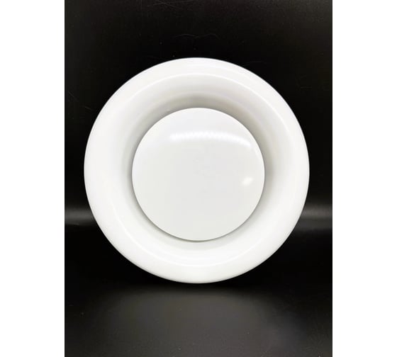Вытяжной диффузор-анемостат, 160mm, DVS160 из оцинкованной стали DEC DVS160 REGA white 1