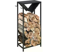 Дровница с полкой MAKE MEBEL ДП 500х300х1100 Металлическая 9005