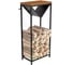 Дровница с полкой MAKE MEBEL ДП 500х300х1100 Орех Дижон 9005 1