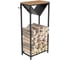 Дровница с полкой MAKE MEBEL ДП 500х300х1100 Дуб Вотан 9005 1