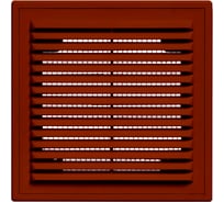 Решетка вентиляционная вытяжная с рамкой (180x250 мм; коричневая) ВИЕНТО 1825ВРкор