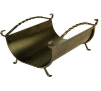 Дровница с поддоном (46x36x25 см; золото) Сималенд 1544608