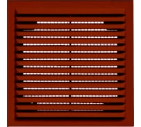 Решетка вентиляционная вытяжная без рамки (190x190 мм; коричневая) ВИЕНТО 1919Вкор