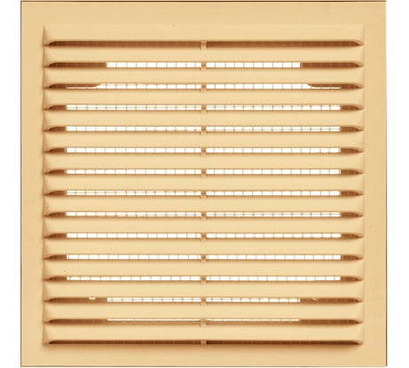 Решетка вентиляционная вытяжная без рамки (230x230 мм; бежевая) ВИЕНТО 2323Вбеж