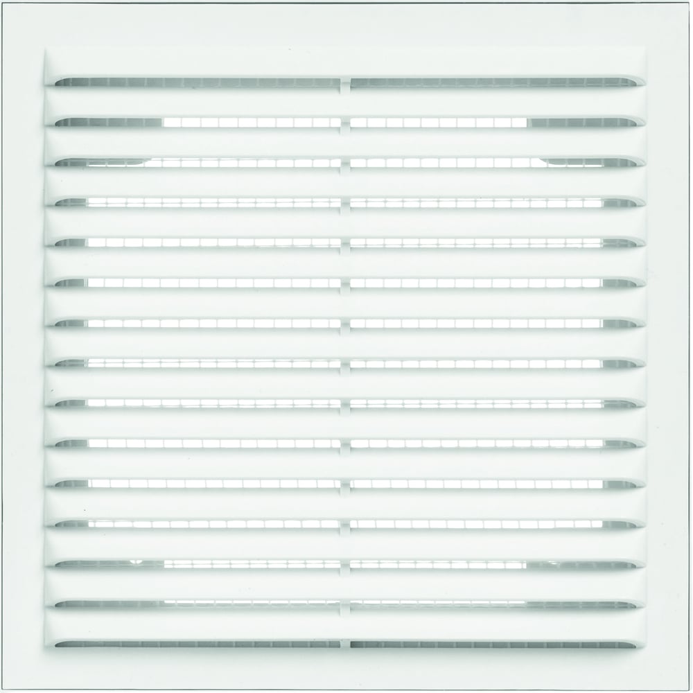 Решетка вентиляционная вытяжная без рамки (110x220 мм; белая) ВИЕНТО ...