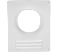 Площадка торцевая пластиковая с фланцем и решеткой (205x240 мм; 110 мм) ВИЕНТО 110ПР