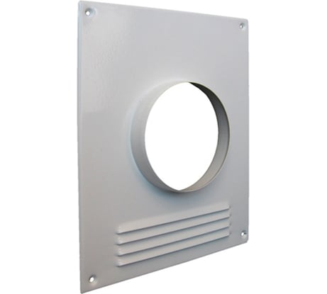 Площадка торцевая металлическая с фланцем и решеткой (196x236 мм; 100 мм) ВИЕНТО 100ПРМ