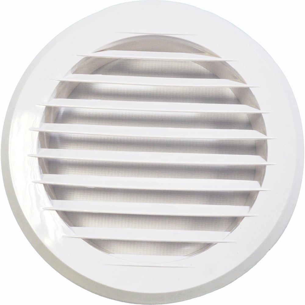Решетка приточно-вытяжная с фланцем (145 мм; белая) ВИЕНТО 145/100КФ ...