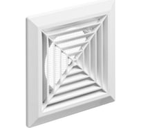 Решетка приточно-вытяжная с фланцем (160x160 мм; 100 мм; белая) ВИЕНТО 160/100ВФ