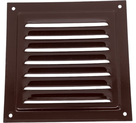 Решетка металлическая (120x120 мм; коричневая) ВИЕНТО РМ1212кор