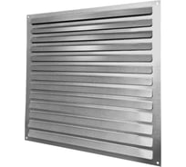 Решетка 900х800 мм, с наружными жалюзи, плоская, из оцинкованной стали ООО Вентмаркет PRG090x80