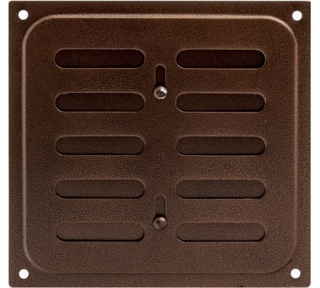 Решетка вентиляционная с заслонкой (160x160 мм; медь) Скобис Т815