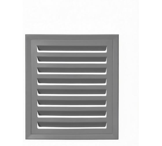 Решетка ООО Вентмаркет 200х850 мм, с наружными жалюзи, с рамкой, из оцинкованной стали RRG020x85