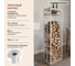 Дровница GreenWeen CAPRI с полкой, белая, столешница дерево, 40*30*136 GW-DR-CAPRI-W-WOOD 9