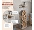 Дровница GreenWeen CAPRI с полкой, белая, столешница дерево, 40*30*136 GW-DR-CAPRI-W-WOOD 10