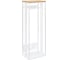 Дровница GreenWeen CAPRI MINI с полкой, белая, столешница дерево, 40*30*120 GW-DR-CAPRIMINI-W-WOOD 6