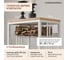 Дровница GreenWeen CAPRI MINI с полкой, белая, столешница дерево, 40*30*120 GW-DR-CAPRIMINI-W-WOOD 8