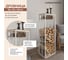Дровница GreenWeen CAPRI MINI с полкой, белая, столешница дерево, 40*30*120 GW-DR-CAPRIMINI-W-WOOD 10