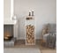 Дровница GreenWeen CAPRI MINI с полкой, белая, столешница металл, 40*30*118 GW-DR-CAPRIMINI-W 8