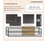 Дровница GreenWeen CAPRI MINI с полкой, черная, столешница дерево, 40*30*120 GW-DR-CAPRIMINI-B-WOOD 7