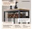 Дровница GreenWeen CAPRI MINI с полкой, черная, столешница дерево, 40*30*120 GW-DR-CAPRIMINI-B-WOOD 8