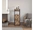 Дровница GreenWeen CAPRI MINI с полкой, черная, столешница металл, 40*30*118 GW-DR-CAPRIMINI-B 8